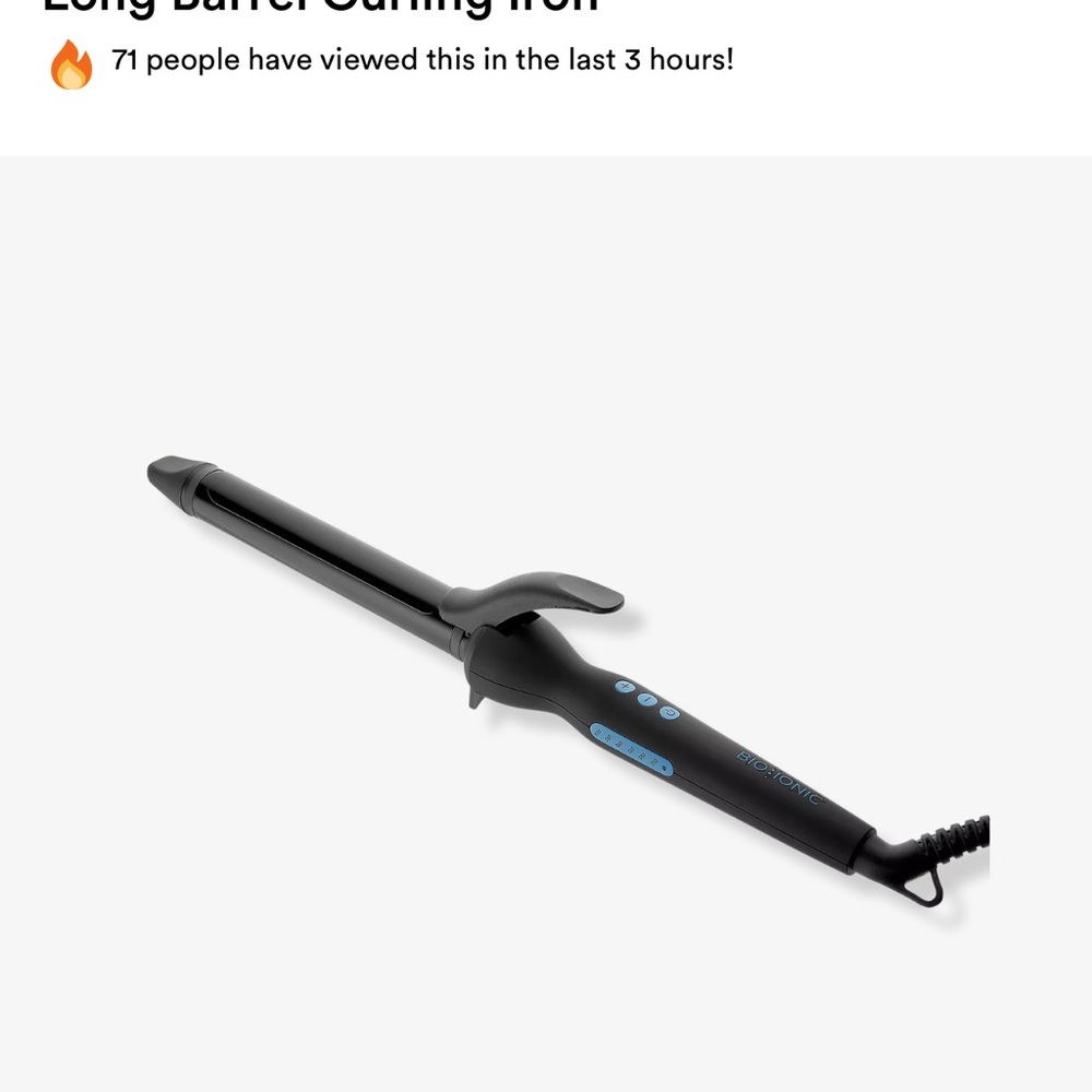 Bio Ionic Curling Iron 1”